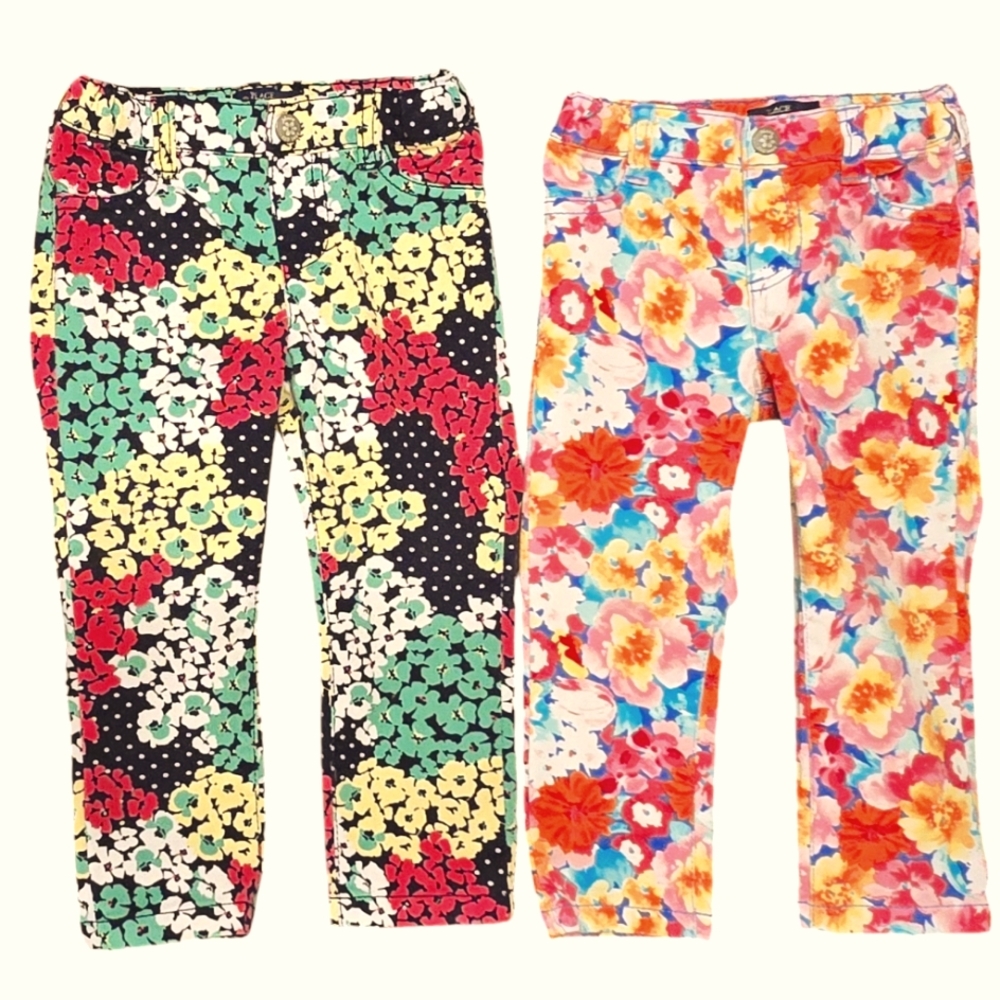 The Children’s PlaceToddler Girls Floral Leggings - Multic colored  Size 2T